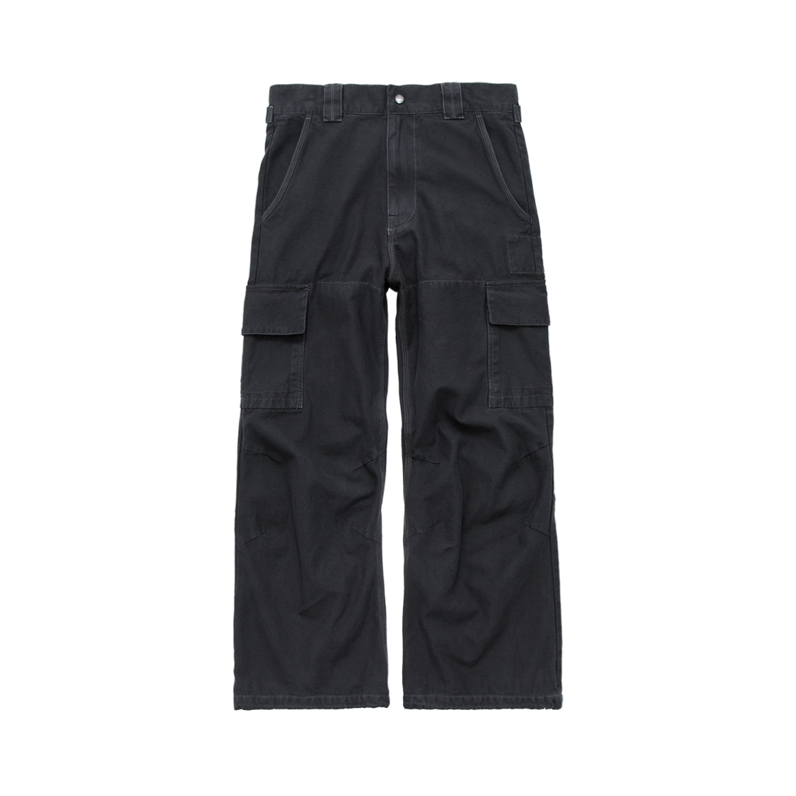 폴리테루 루즈드 카고 팬츠 워시드 차콜(Polyteru Loosed Cargo Pants Washed Charcoal)