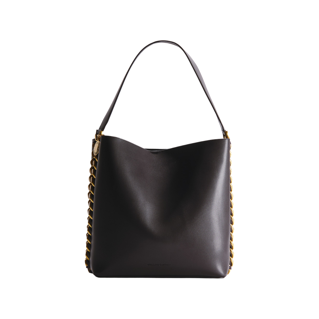 에이치앤엠 x 스텔라 맥카트니 체인 디테일 숄더백 다크 브라운(H&M x Stella McCartney Chain-Detail Shoulder Bag Dark Brown)