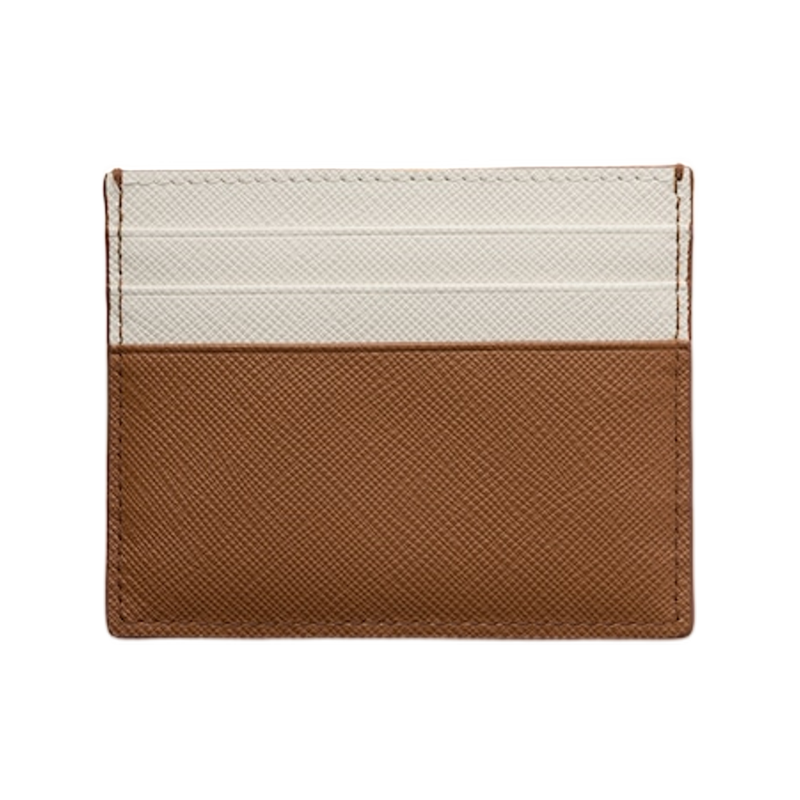 프라다 사피아노 레더 카드 홀더 레더 토크(Prada Saffiano Leather Card Holder Leather Talc) - 2
