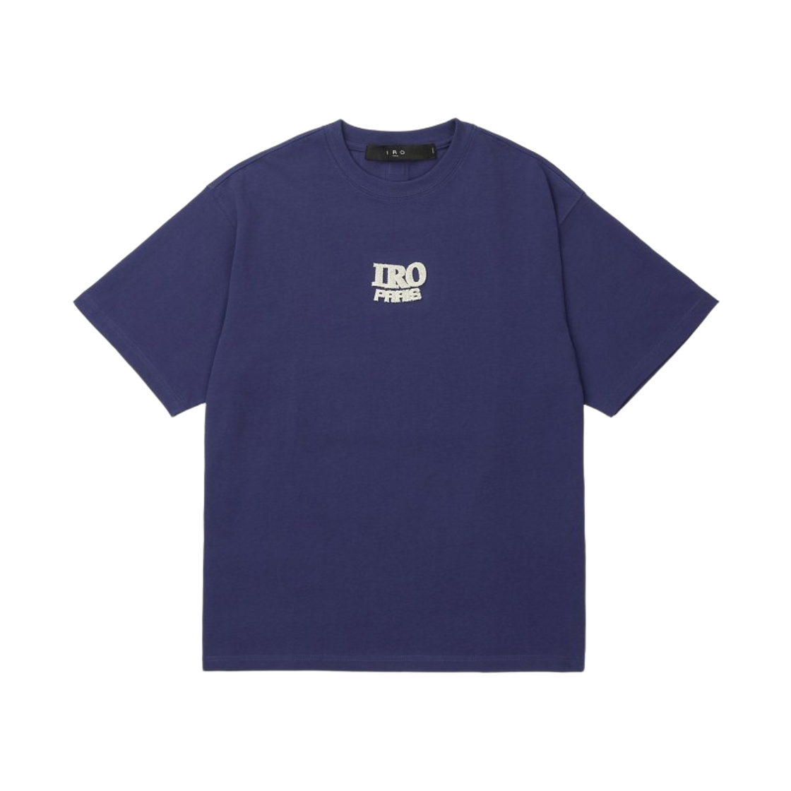 이로 질감 아트워크 반팔 티셔츠 블루(Iro Textured Artwork Short Sleeve T-Shirt Blue) - 2