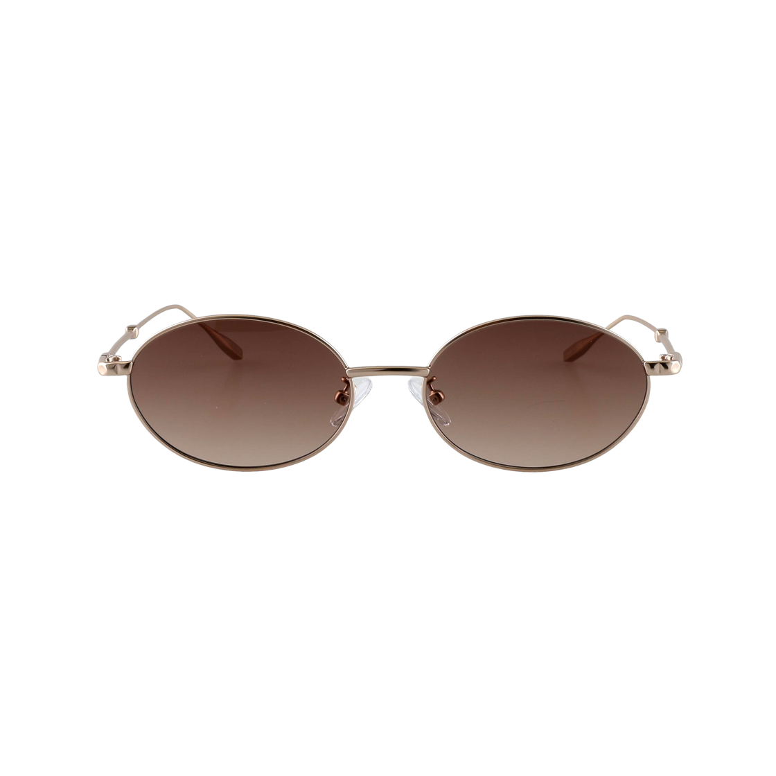 BIBI C4 브라운 2DITOR Geekchic Oval Tint Nylon Lens UV Blocking SunglassesC4 Brown