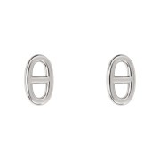 (W) Hermes Very Small Farandole Earrings Sterling Silver