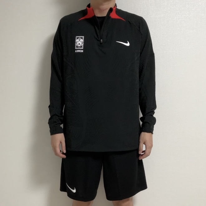 Nike Korea Strike Elite Dri-Fit Knit Soccer Drill Top Black - Asia, Nike Dri-Fit Park 3 Shorts Black 착용 스타일 - 2