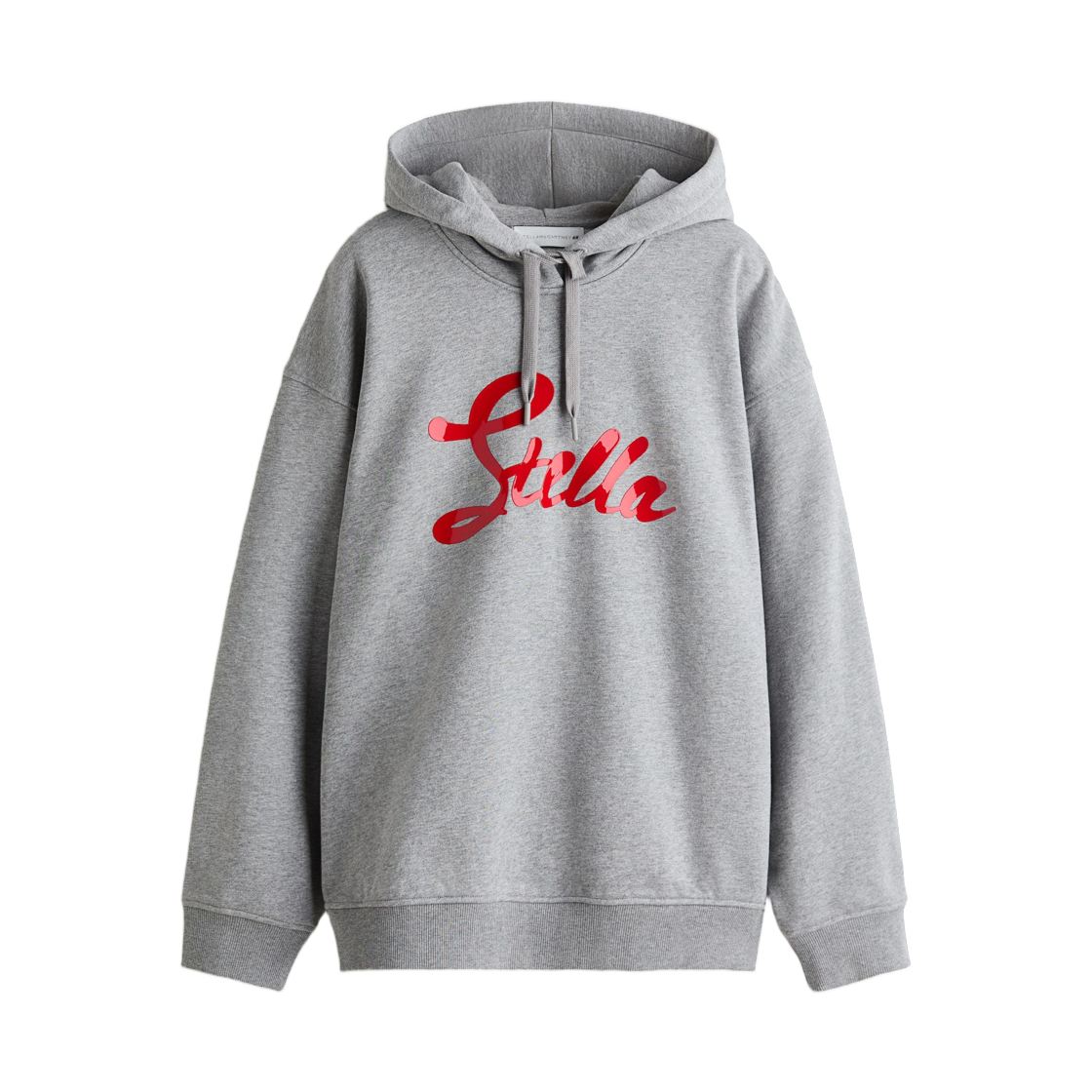 (W) 에이치앤엠 x 스텔라 맥카트니 프린트 코튼 후드 그레이 멜란지((W) H&M x Stella McCartney Printed Cotton Hoodie Grey Melange)