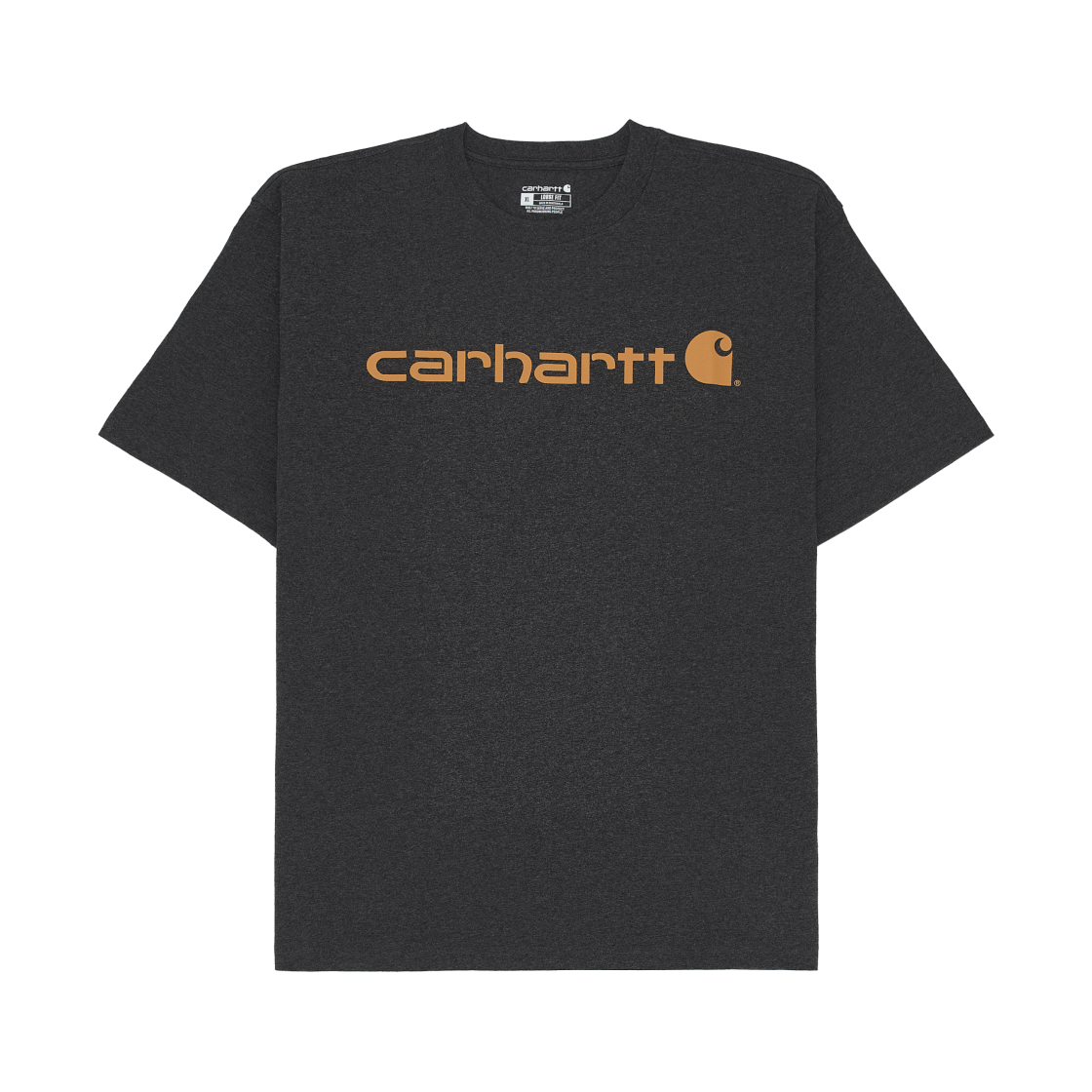 K195-CRH Carhartt Loose Fit Heavyweight Regular Short Sleeve Logo Graphic T-Shirt Carbon Heather