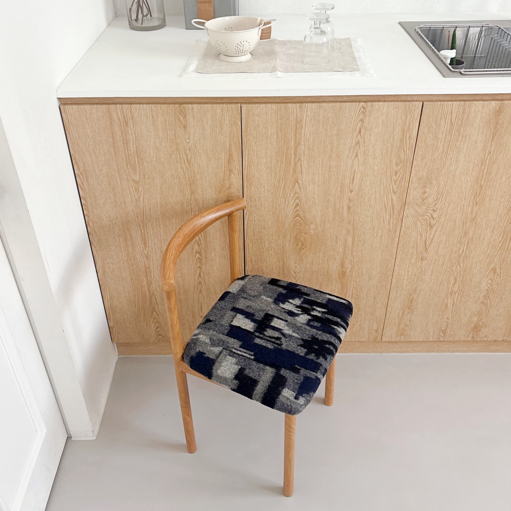 유라이크왓 빈티지 등받이의자 (그레이)(you like what Vintage backrest chair (gray)) - 2