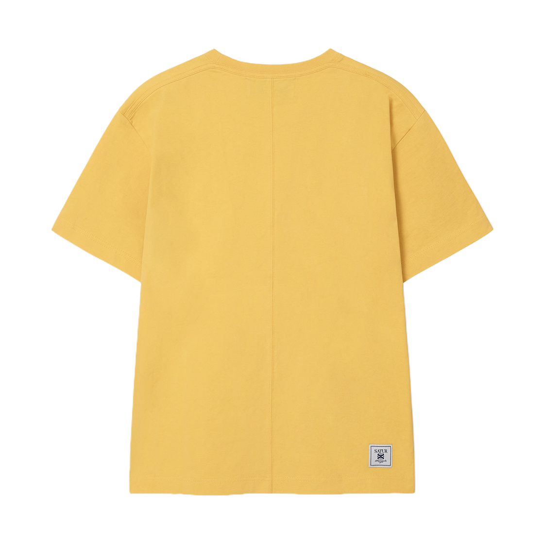 세터 플로잉 스몰 로고 반팔 티셔츠 옐로우(SATUR Flowing Small Logo T-Shirt Yellow) - 2