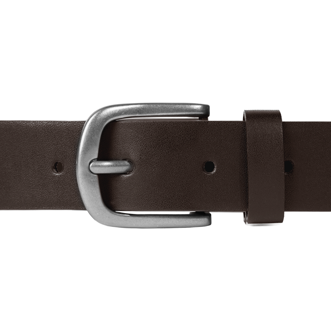누아트스튜디오 베이직 라운드 레더 벨트 브라운 스크레치실버(NUARTSTUDIO Basic Round Leather Belt Brown Scratch Silver) - 2