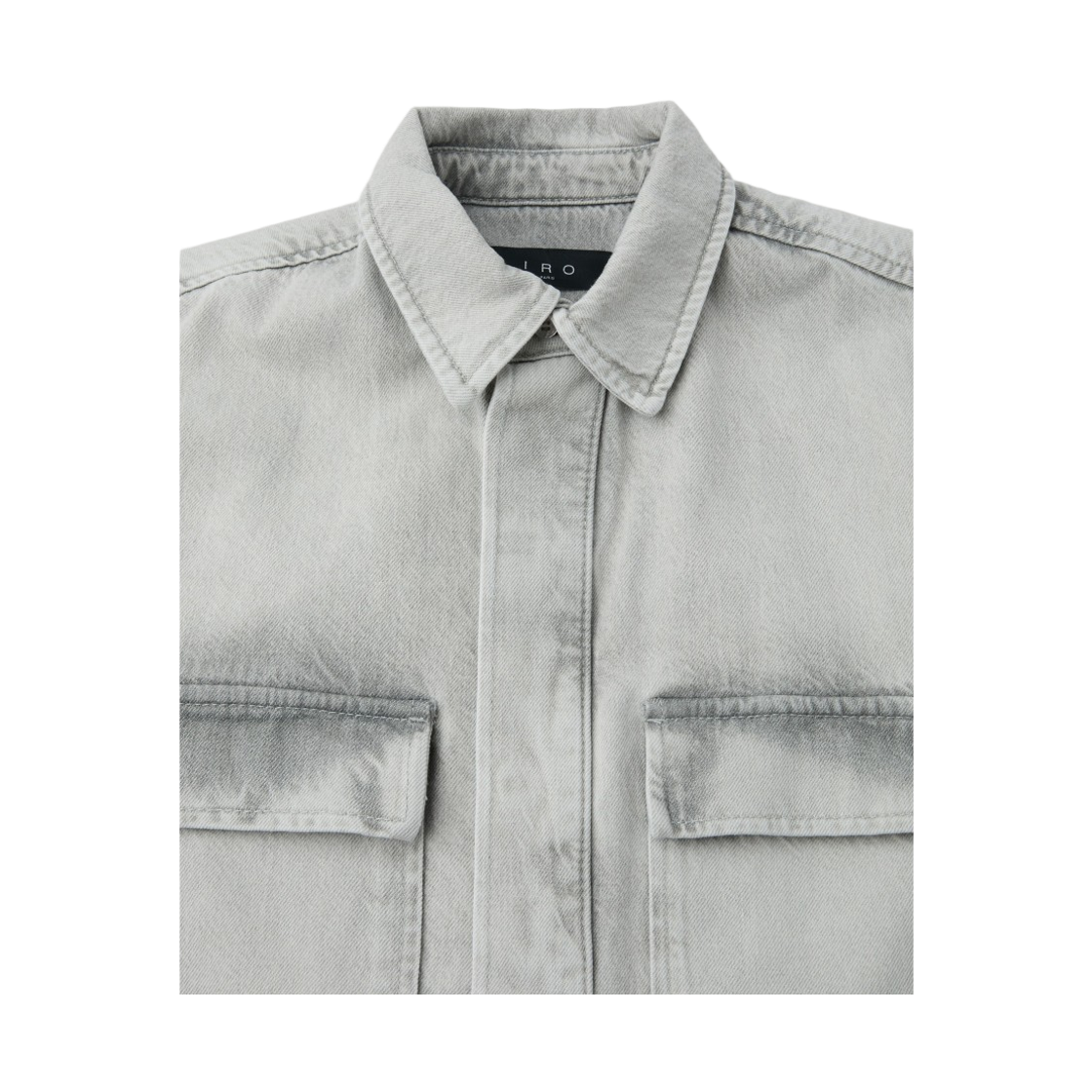 이로 이베라 데님 반팔 셔츠 그레이(Iro Ivera Denim Short Sleeve Shirt Gray) - 4