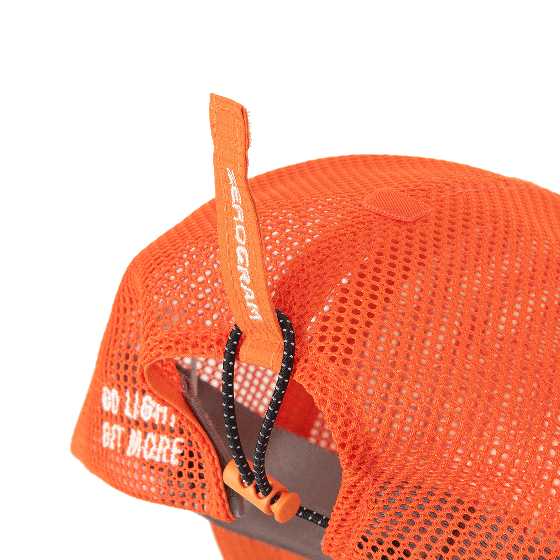 제로그램 SOLARTRAIL 메쉬 트러커 캡(Zerogram Solartrail Mesh Trucker Cap Orange) - 3
