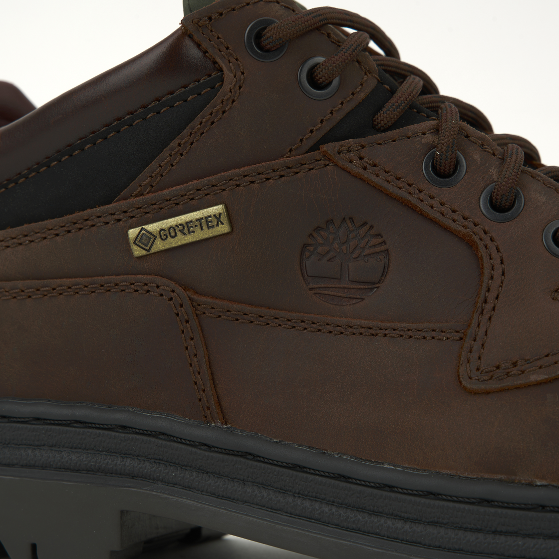 팀버랜드 헤리티지 고어텍스 목 토 풀 그레인 미드 부츠 브라운 - 와이드(Timberland Heritage Gore-Tex Moc Toe Mid Boots in Full Grain Brown -Wide) - 8