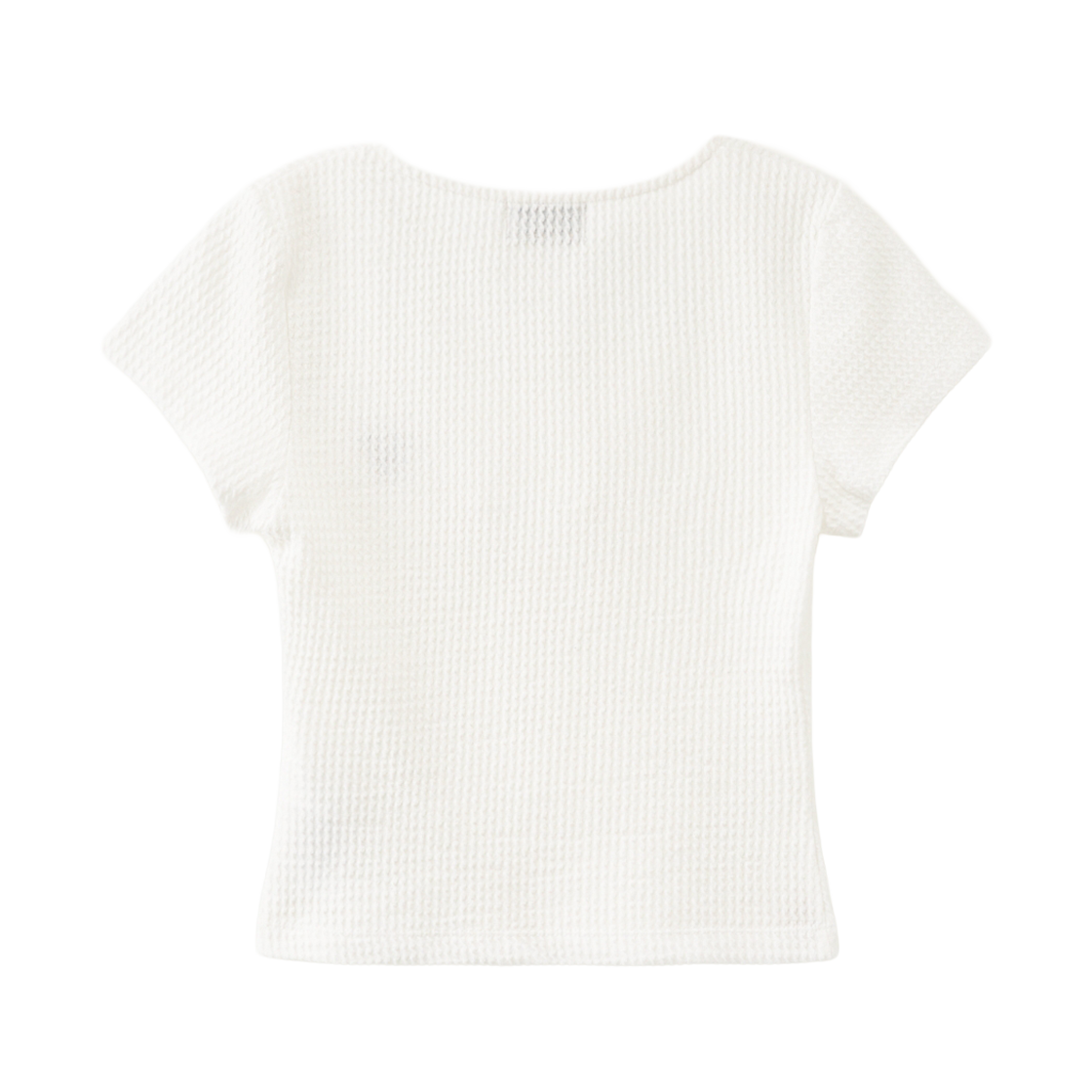 세터 우먼 스퀘어넥 크링클 반팔 티셔츠 화이트(SATUR W Square Neck Crinkle T-Shirt White) - 2