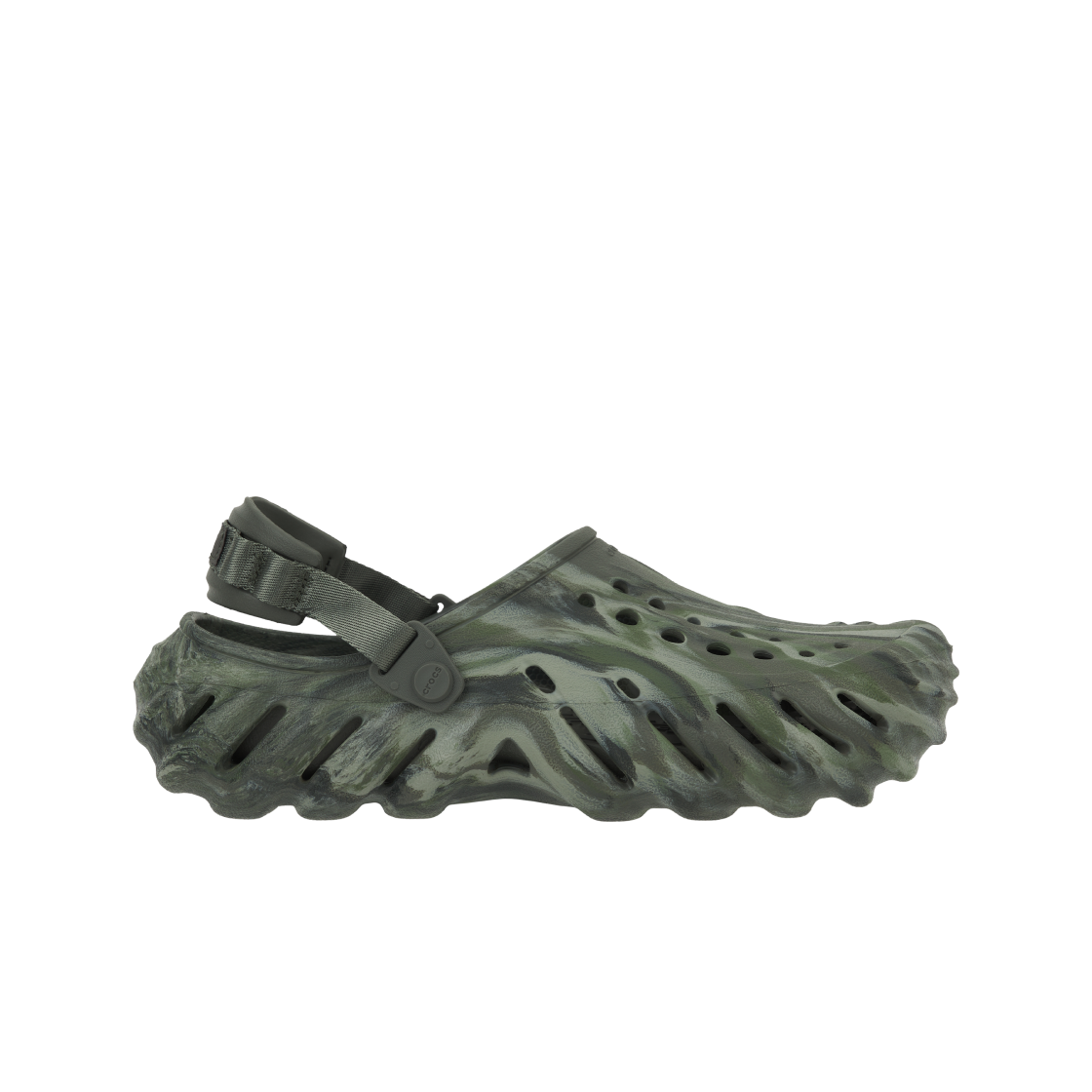 208454-3N4 Crocs Echo Marbled Clog Dusty Olive Multi