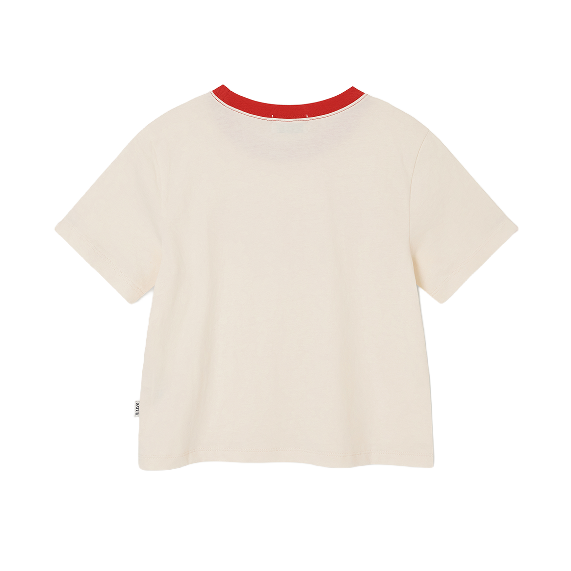 세터 우먼 뉴 본 보야지 그래픽 반팔 티셔츠 크림(SATUR W New Bon Voyage Graphic T-Shirt Cream) - 2