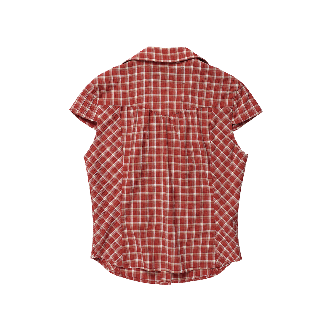 (W) 더바이닐하우스 쁘띠 하프 셔츠 레드((W) Thevinylhouse Petit Half Shirts Red) - 2