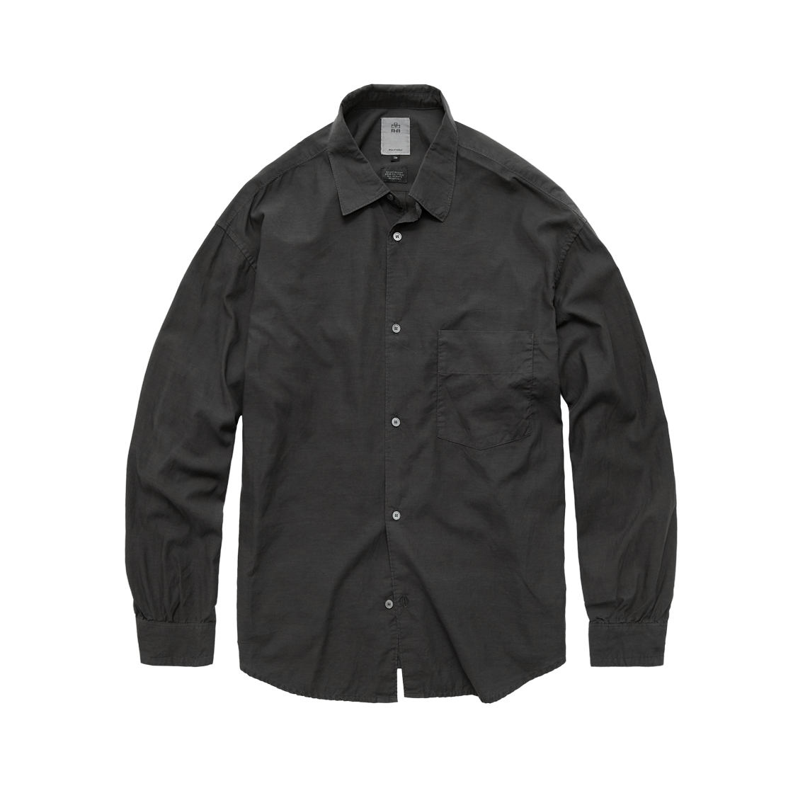 폴리테루 텐코 루즈드 셔츠 2.0 다이드 차콜(Polyteru Tenco Loosed Shirt 2.0 Dyed Charcoal)