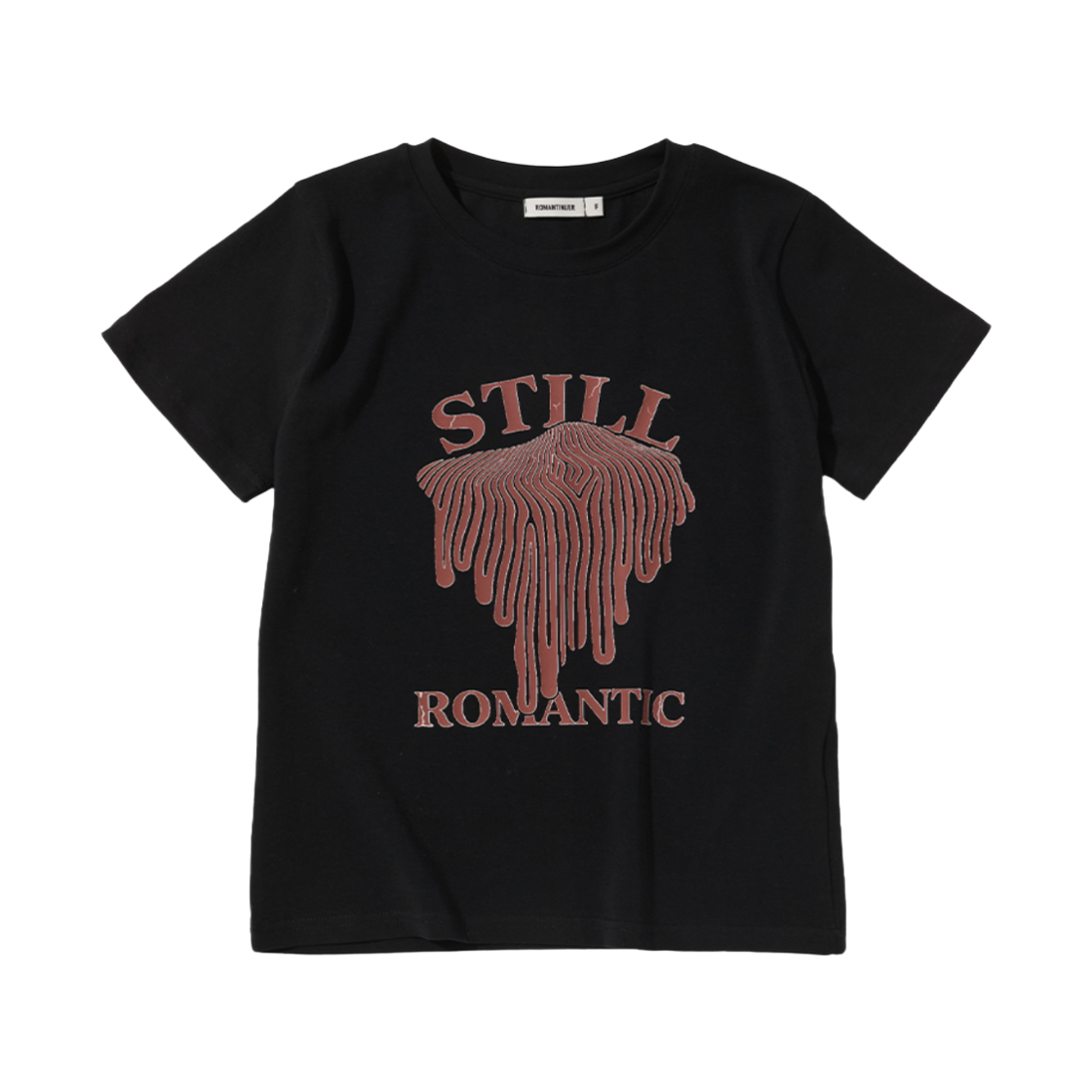 로맨티누어 스틸 로맨틱 티셔츠 블랙(ROMANTINUER Still Romantic T-shirt Black)