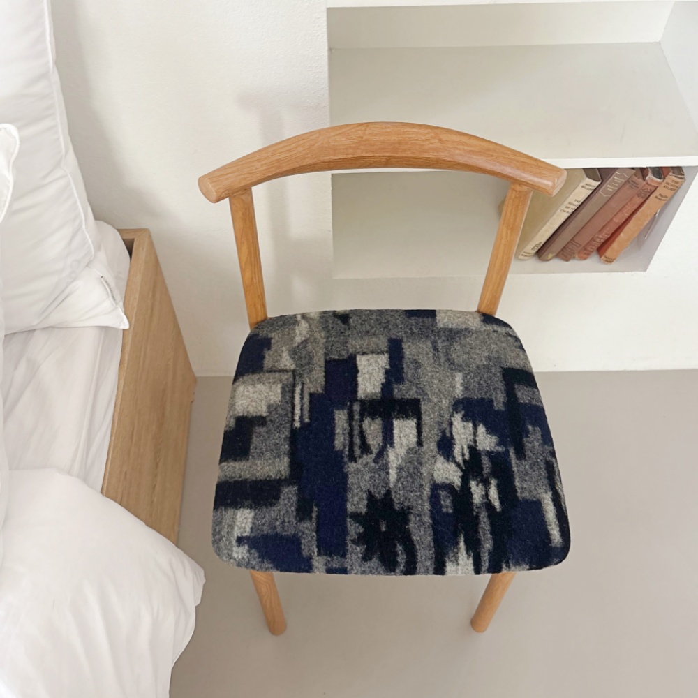유라이크왓 빈티지 등받이의자 (그레이)(you like what Vintage backrest chair (gray)) - 4