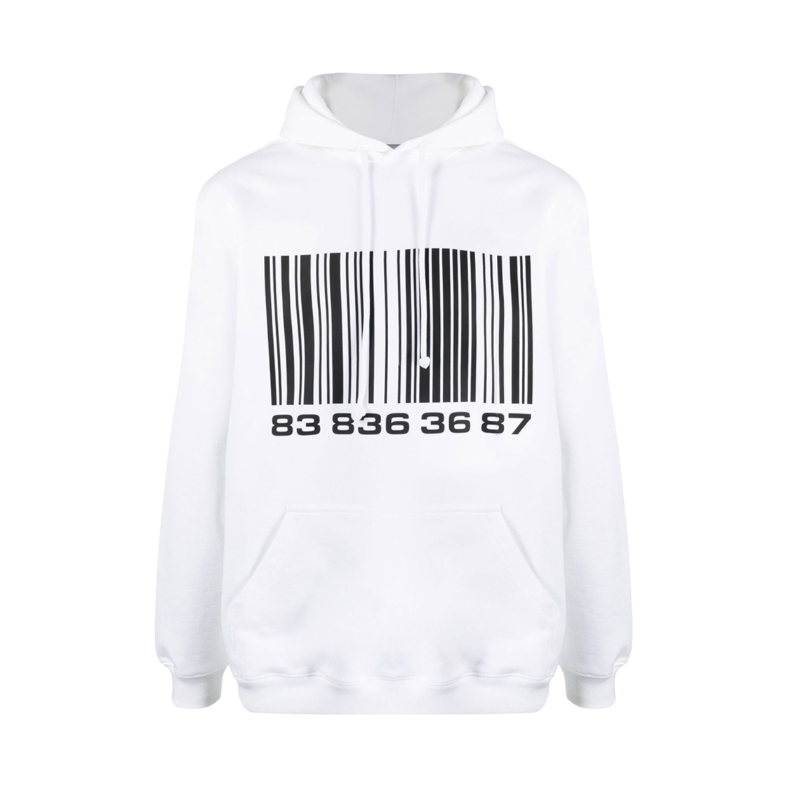 베트멍 빅 바코드 후디 화이트(Vetements Big Barcode Hoodie White)