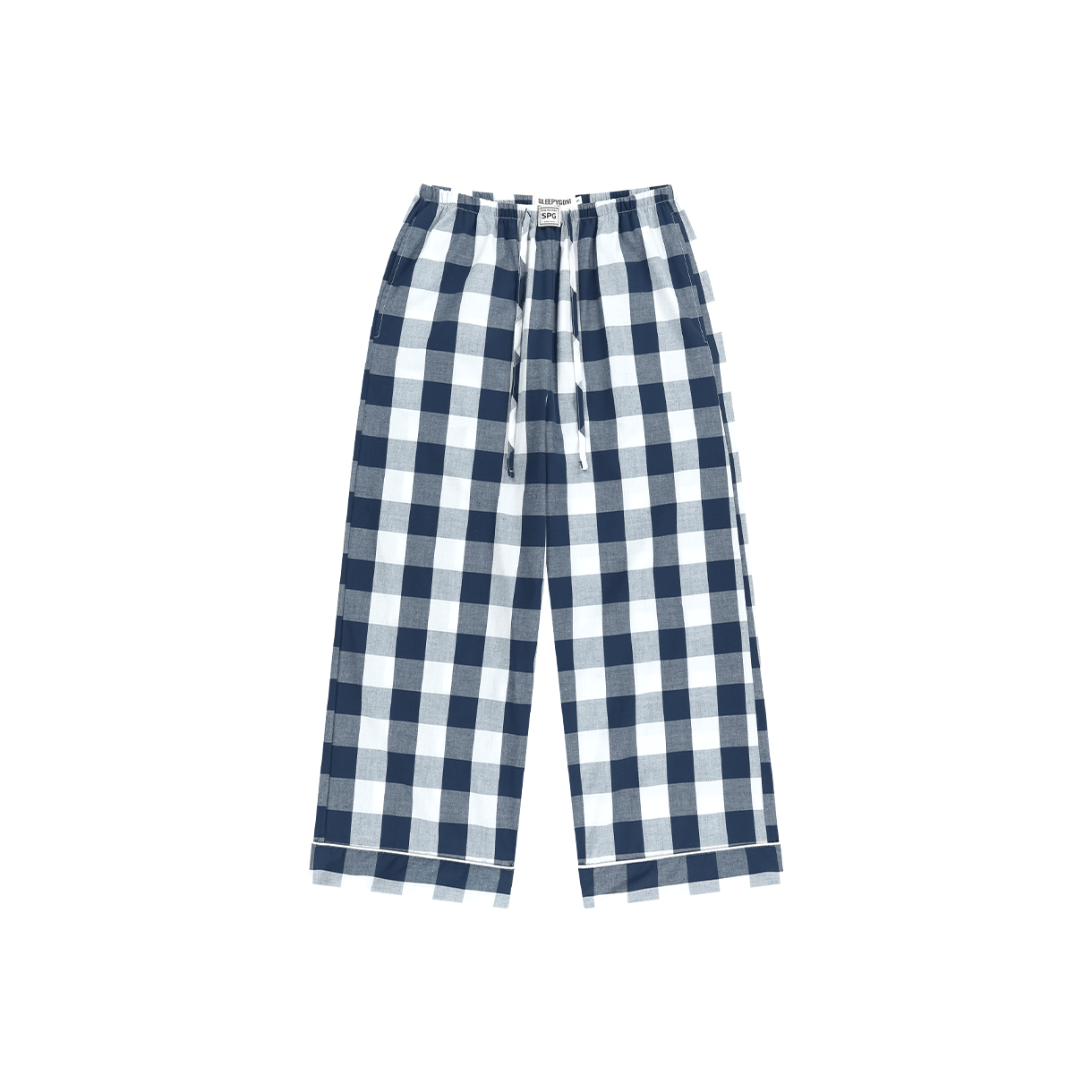 슬리피곰 미드나잇 깅엄 파자마 세트(Sleepygom Midnight gingham pajama set) - 4