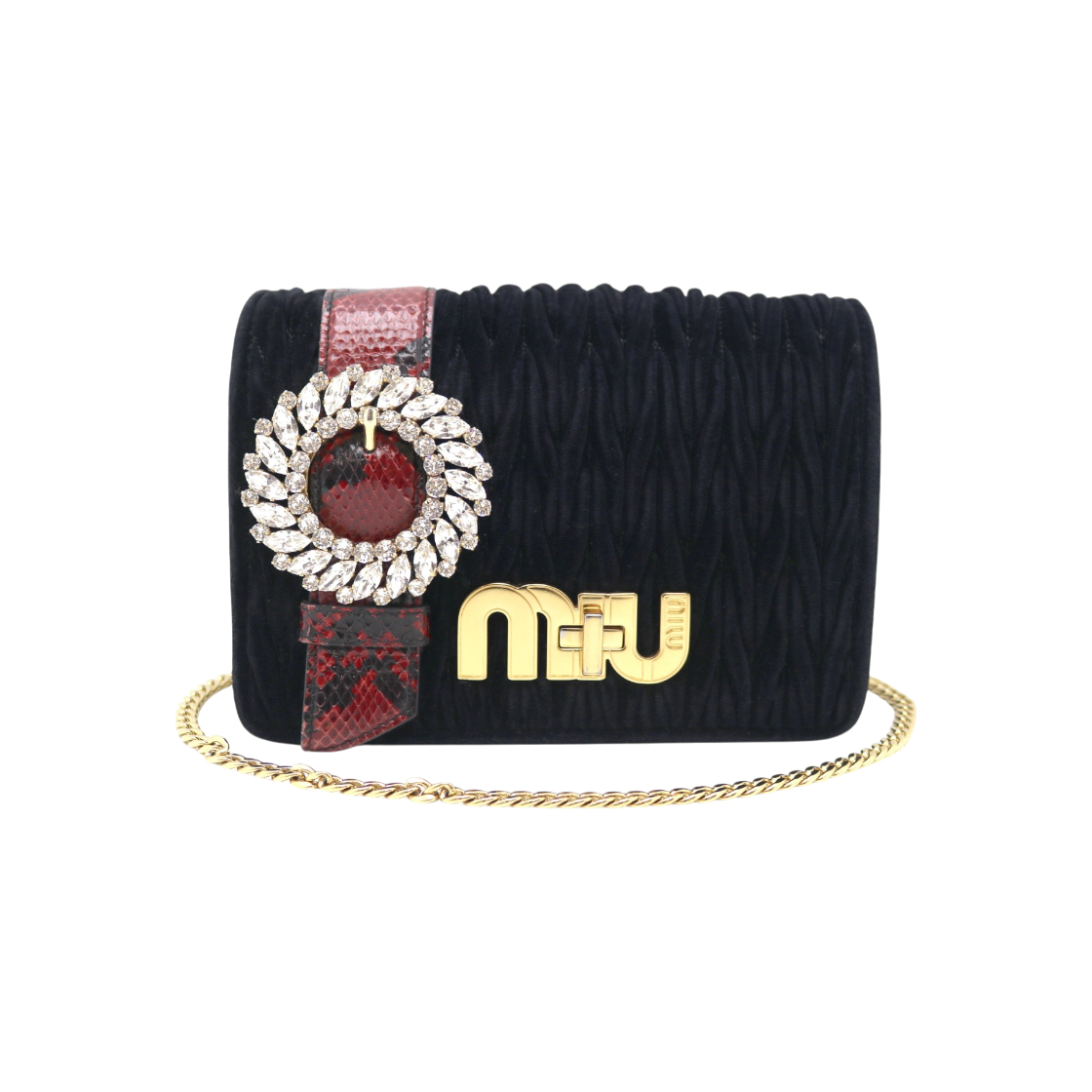 ITMTNMTEE4QC Miu Miu Matelasse Shoulder Bag 5BF068