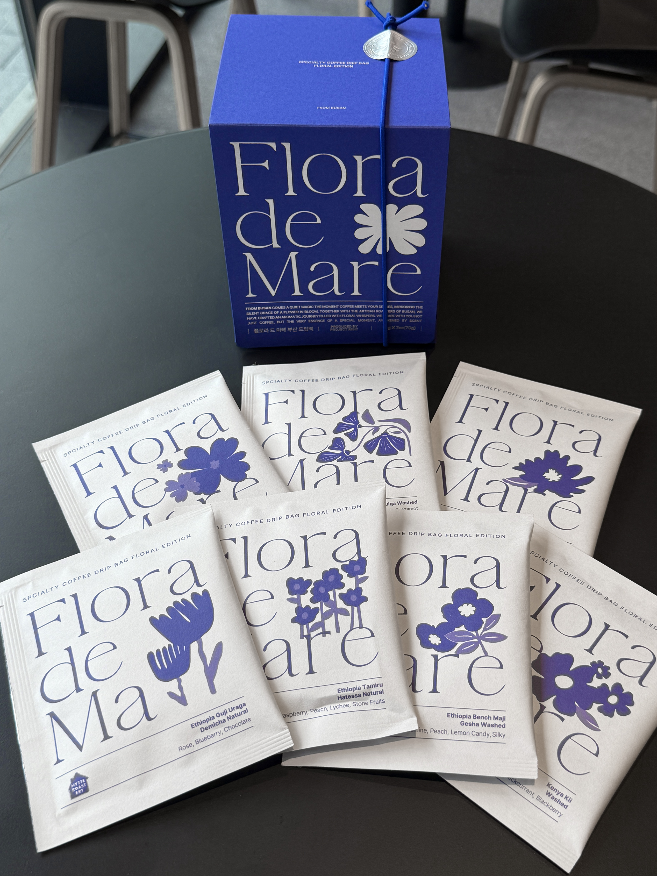 [KREAM 단독] PROJECT RENT Flora De Mare Busan Drip Bag Coffee 10g*7ea 착용 스타일 - 3