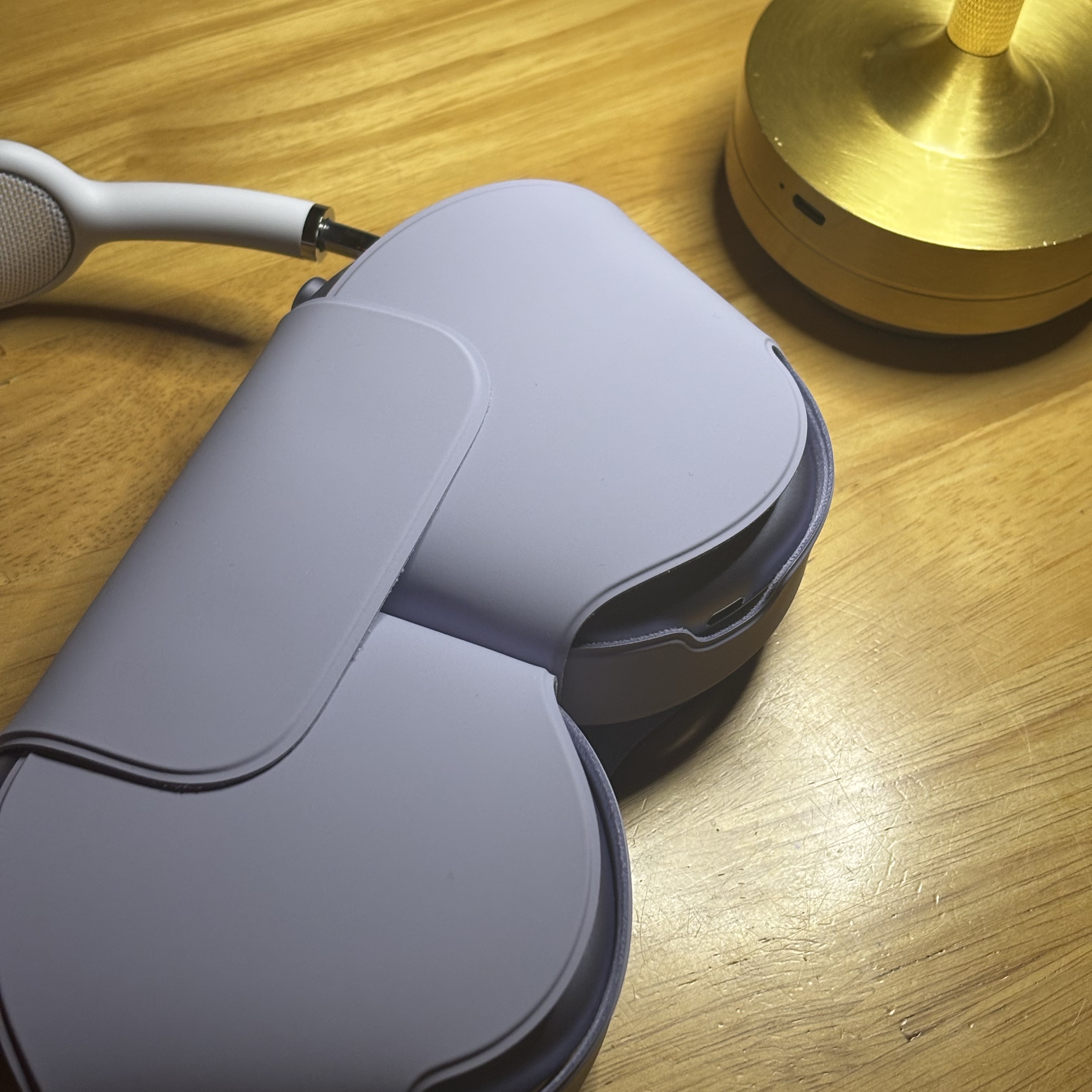 Apple AirPods Max USB C Purple (Korean Ver.) 착용 스타일