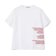Millo Archive Side Typo Printed T-Shirt White