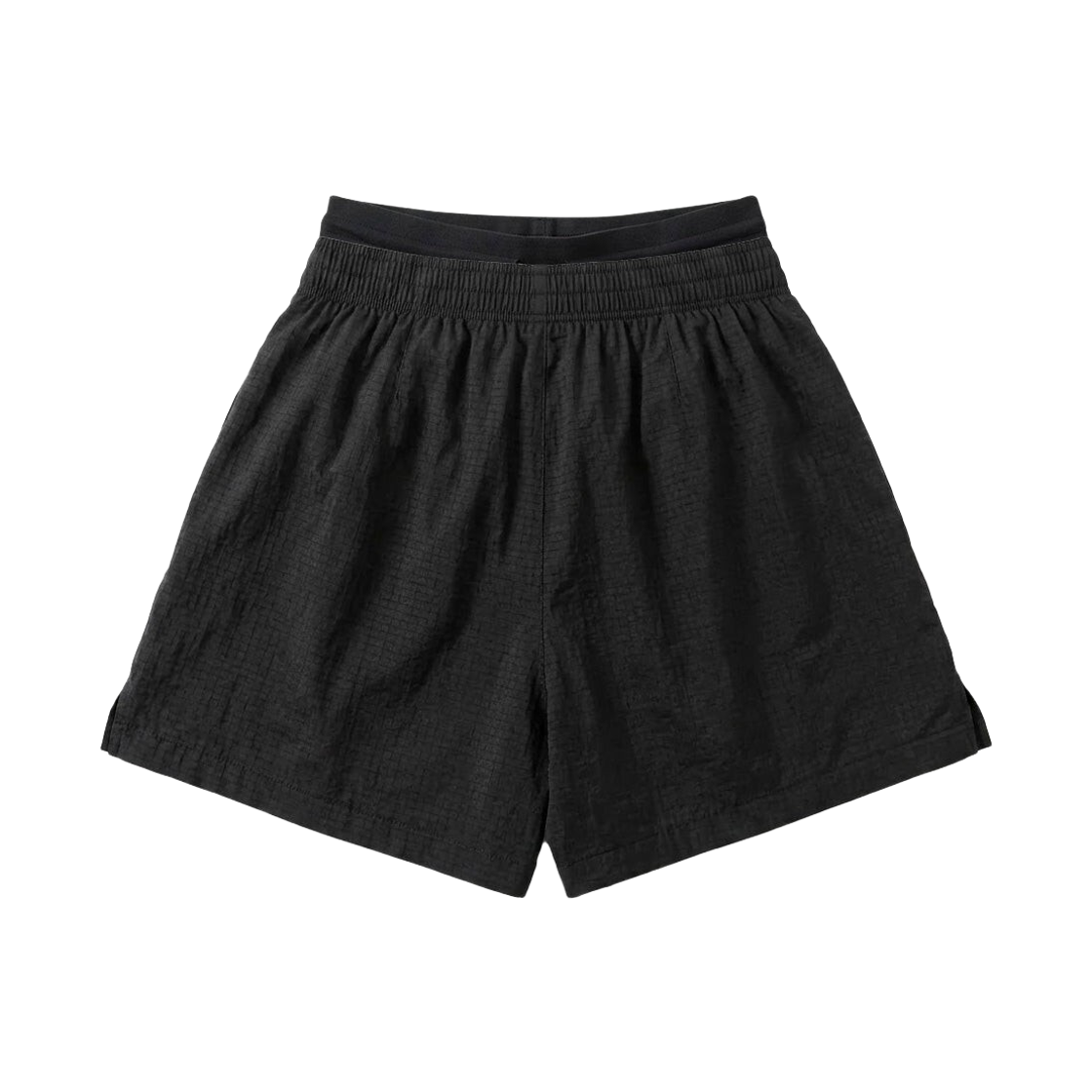 (W) 나이키 NSW 루즈핏 하이웨이스트 라이트웨이트 립스탑 쇼츠 블랙 - 아시아((W) Nike NSW Loose Fit High-Waisted Lightweight Ripstop Shorts Black - Asia) - 2