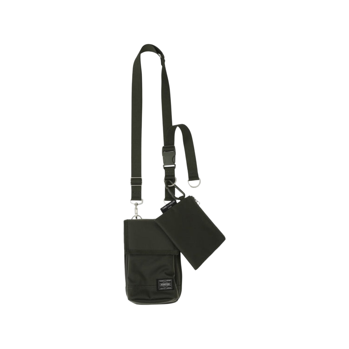 HN-K201-051 Porter x Comme des Garcons Cordura Nylon Pouch Shoulder Bag Khaki