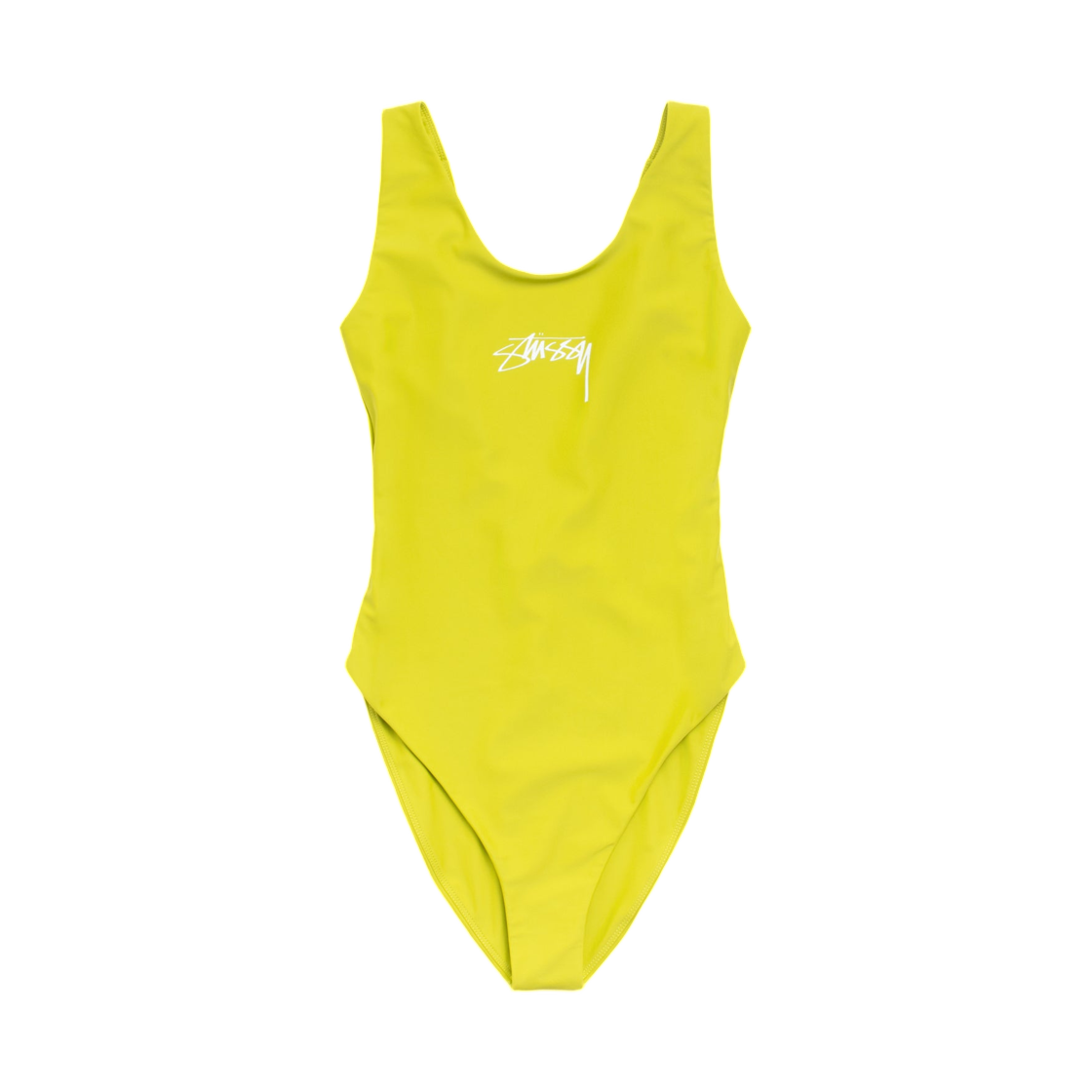 113165 Stussy Surf Stock One Piece Swimsuit Yellow