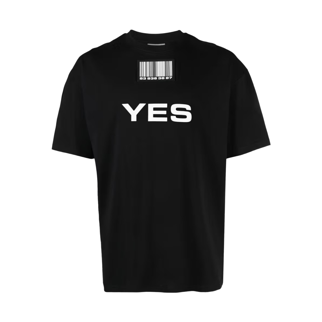 베트멍 예스 노 숏슬리브 티셔츠 블랙 화이트(Vetements Yes No Short Sleeve T-Shirt Black White)