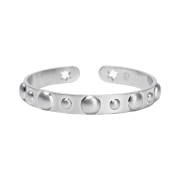 COYSEIO Rounded Stud Bangle Chrome