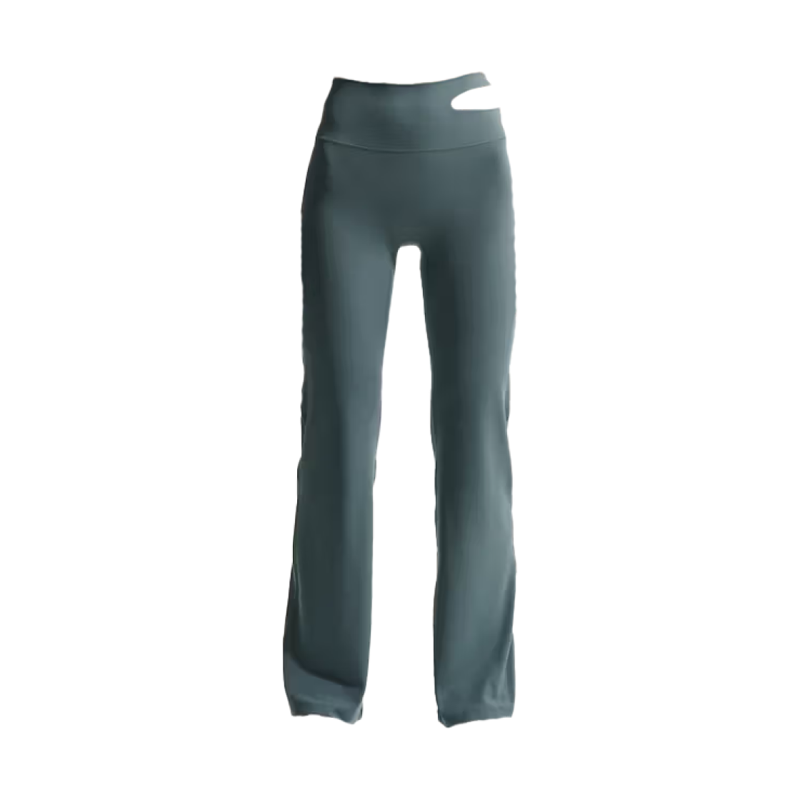 IB9116-382 (W) Nike Zenvy High-Waisted Flared Leggings Mineral Slate White - Asia