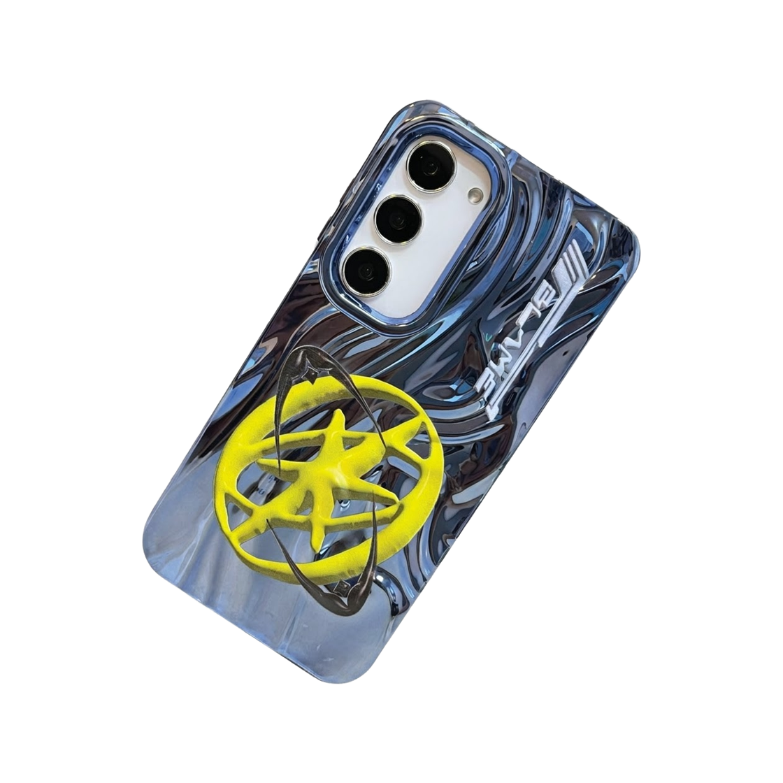 블레임스튜디오 메탈릭 네이비 로고(BLAMESTUDIO Galaxy Metallic navy 3D Logo Case) - 2