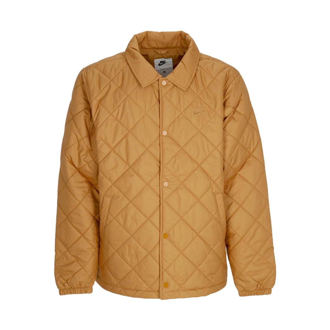 FZ0635-224 Nike Club Lightweight Quilted Therma-Fit Insulated Jacket Flax Black - Asia