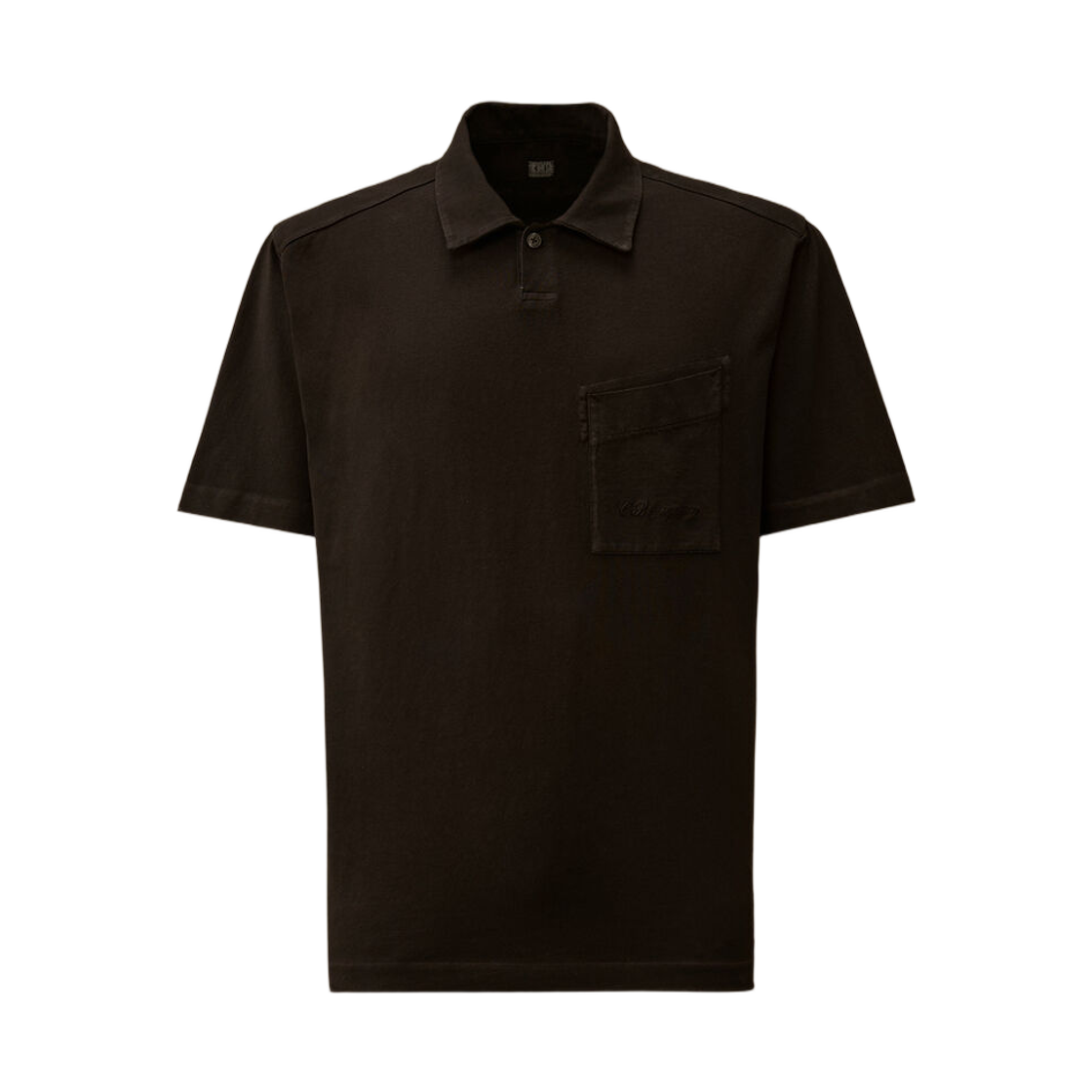 20CMPL261A006057O999 C.P. Company 1020 Jersey Short Sleeve Polo Black - 26SS