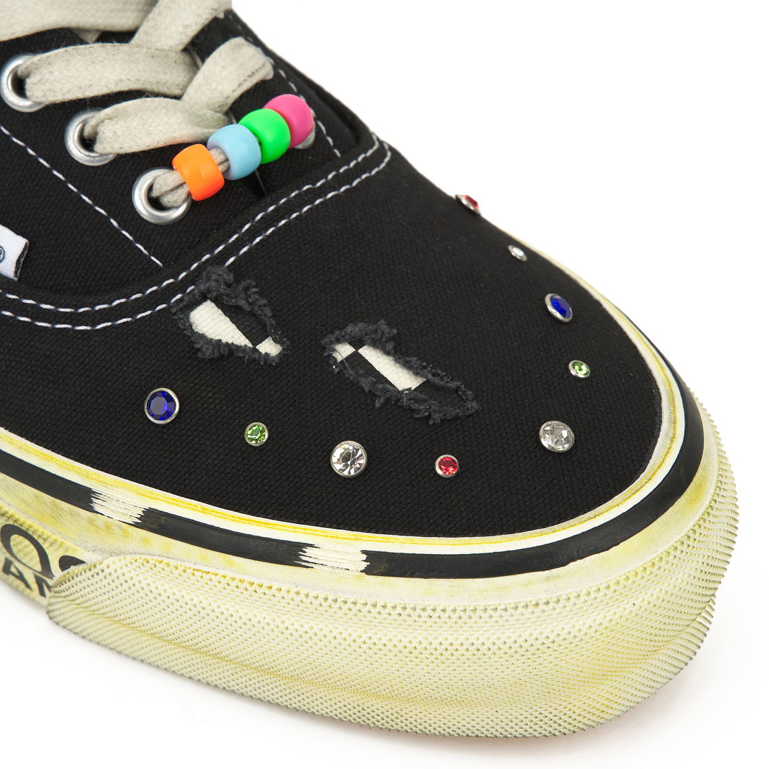 반스 x 사토시 나카모토 OTW 에라 95 젬스 블랙(Vans x Satoshi Nakamoto OTW Era 95 Gems Black) - 7