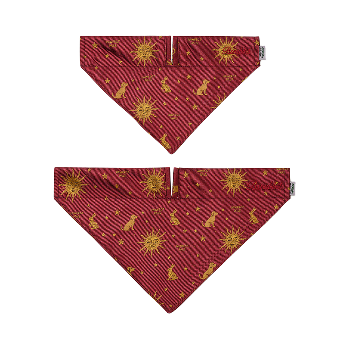 비에스래빗 펫 넥 스카프 버건디(Bsrabbit Pet Neck Scarf Burgundy) - 4