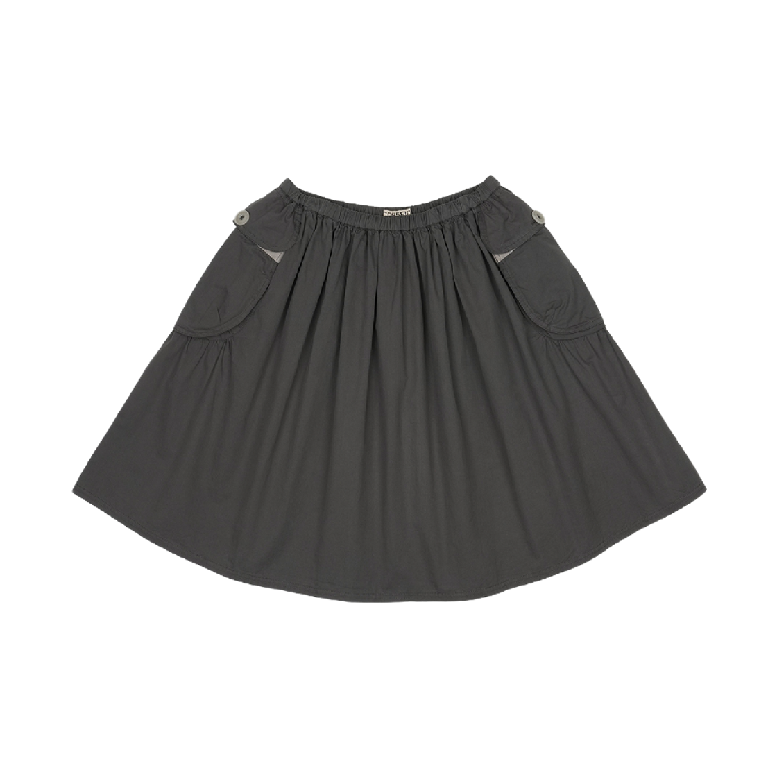 코이세이오 빅 포켓 셔링 스커트 차콜(COYSEIO Big Pocket Shirring Skirt Charcoal)