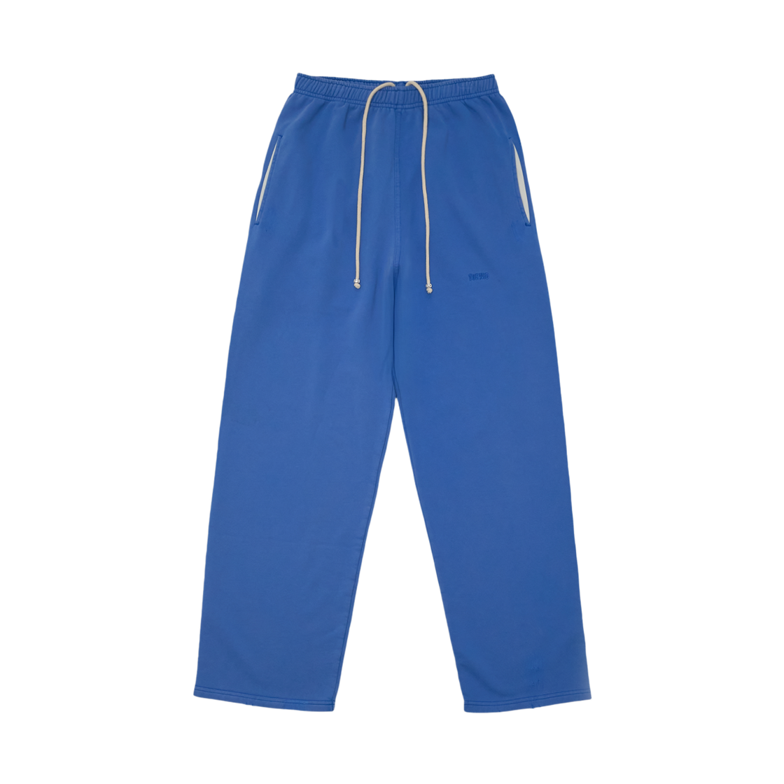 투위드 클래식 엠브로디어리 셋업 팬츠 셀루리안블루(Tuewid Classic Embroidery Set Up Pants In Cerulean Blue)