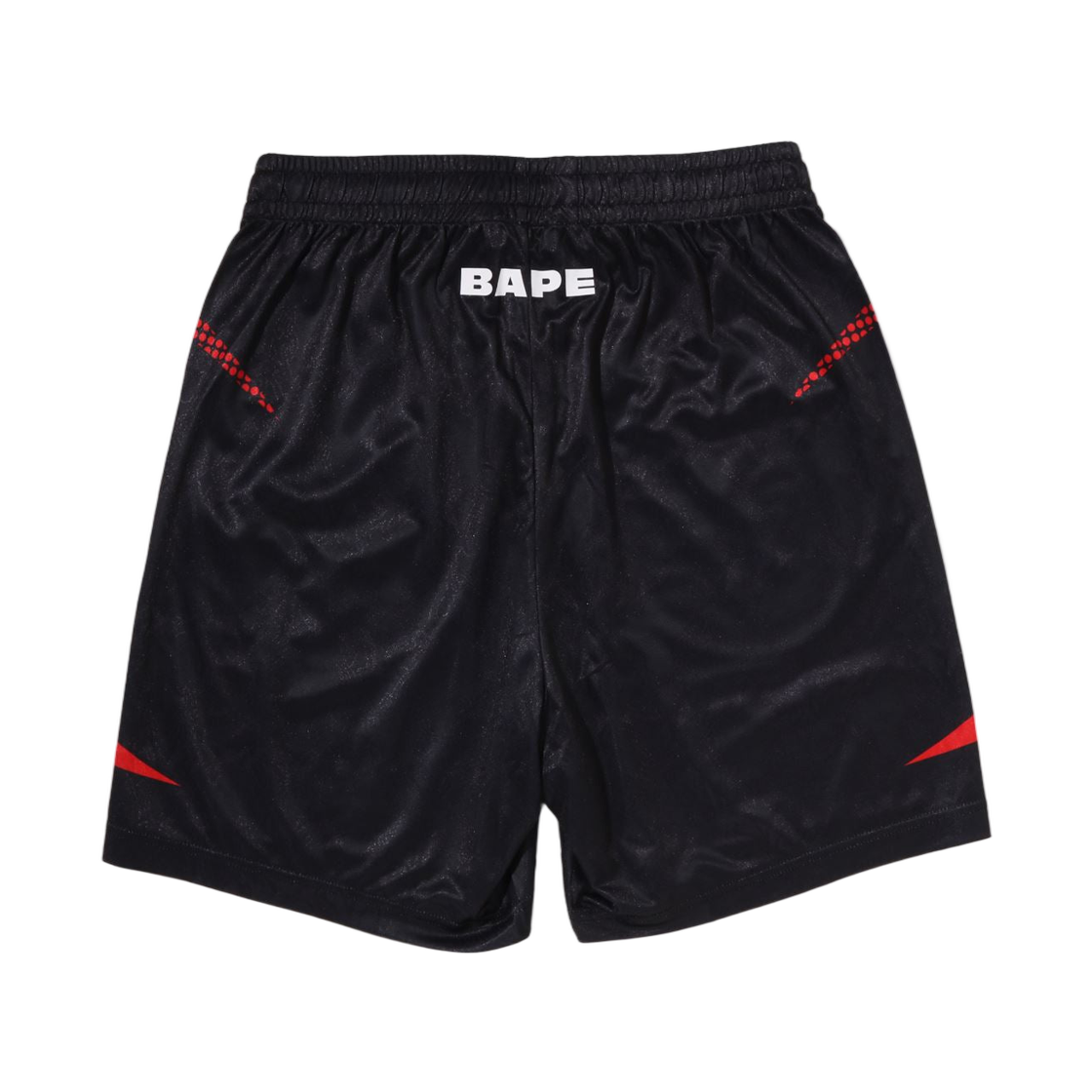 베이프 에이프 플레임 모노그램 자카드 릴렉스드 핏 풋볼 쇼츠 블랙(BAPE Ape Flame Monogram Jacquard Relaxed Fit Football Shorts Black) - 2