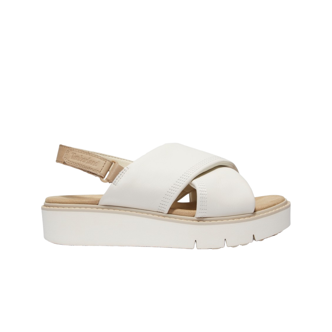 TB0A415JETD1 (W) Timberland Safari Dawn Backstrap Sandals Ivory