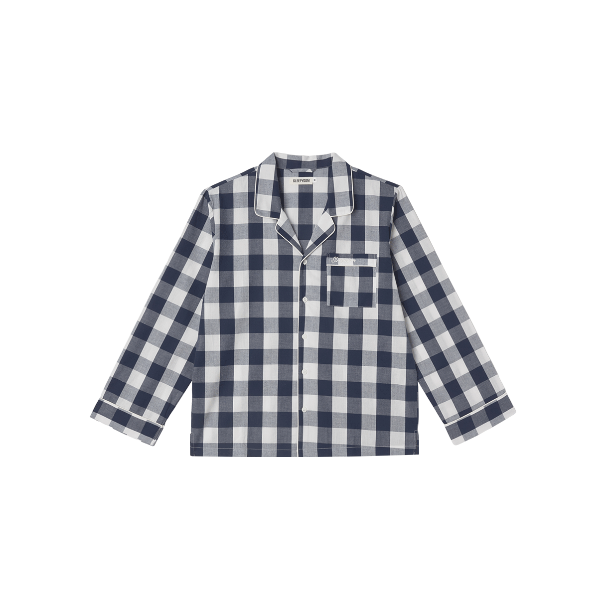 슬리피곰 미드나잇 깅엄 파자마 세트(남)(Sleepygom Midnight gingham pajama set(M)) - 2