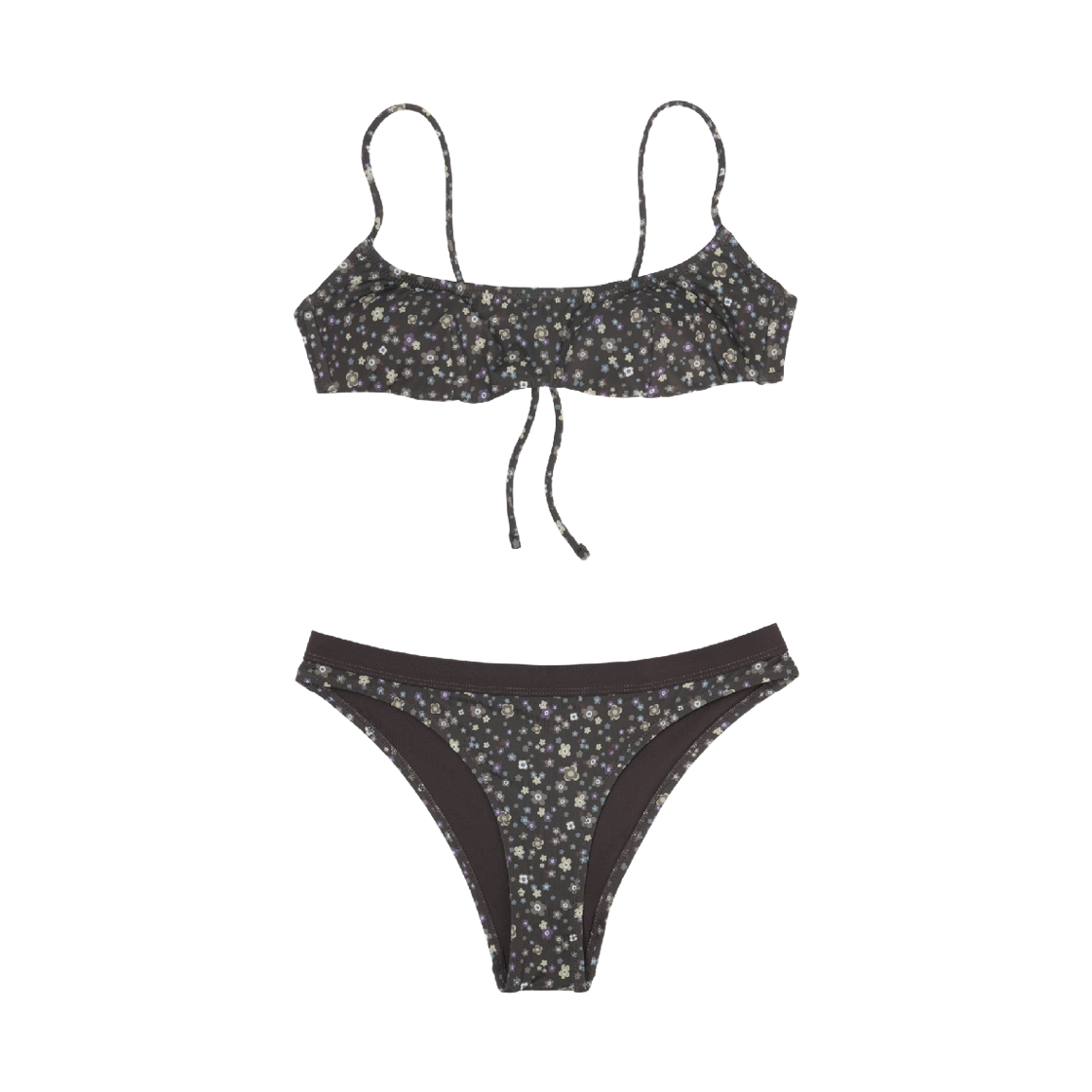 코이세이오 멀티 플로랄 비키니 브라운(COYSEIO Multi Floral Bikini Brown)