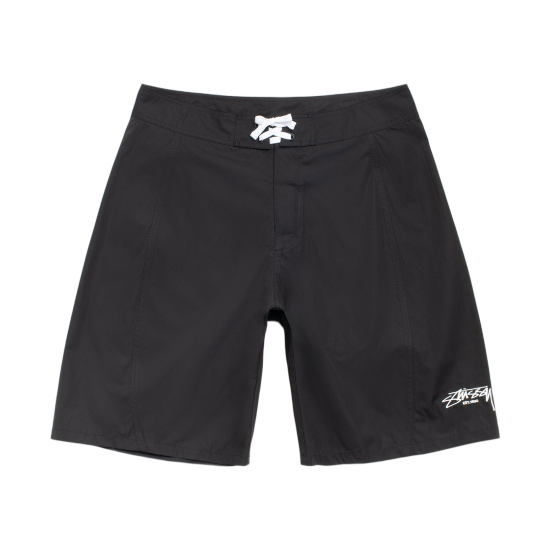 113172 Stussy Curved Panel Board Shorts Black