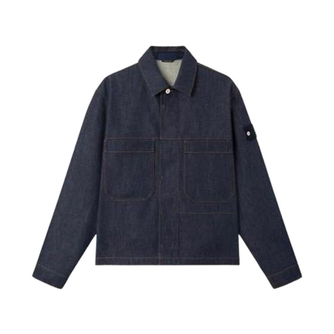 K2S15Q1000-27S00J8-VJ200 Stone Island Q100027 Indigo Denim Jacket Blue Raw - 25FW