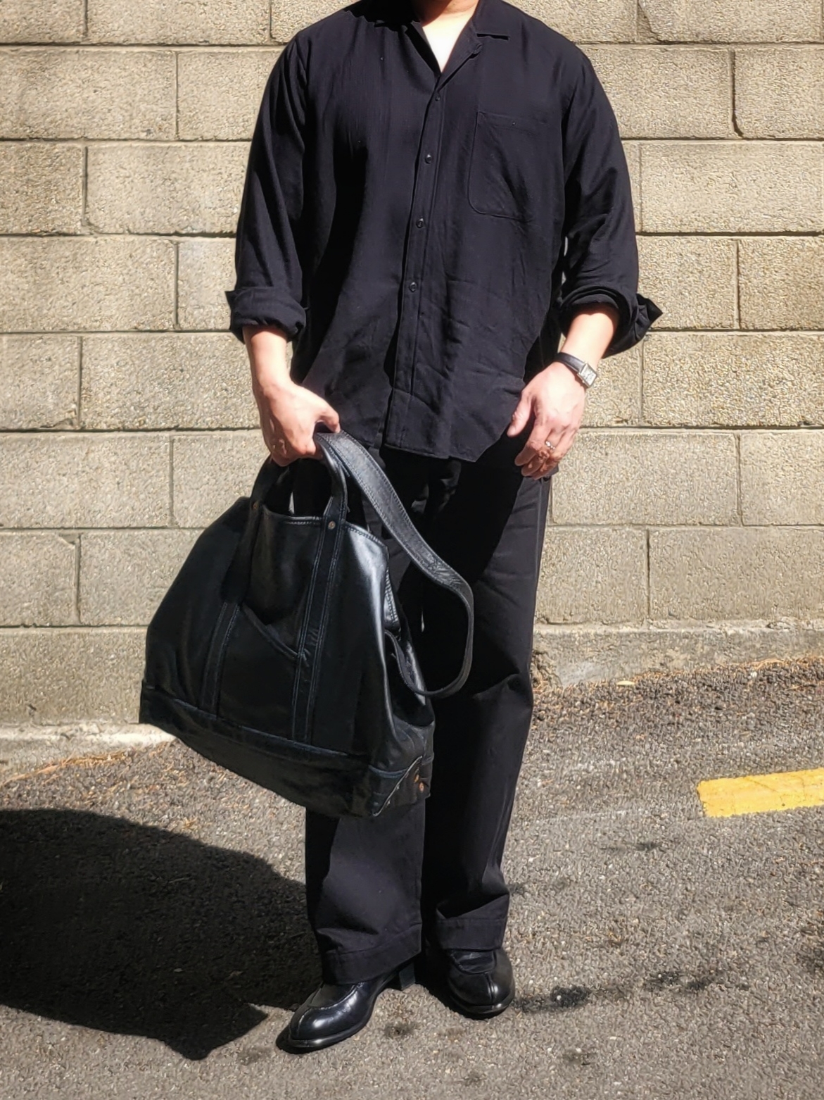 Niceness H.Ledz Black, Niceness S.Coil Shirt Black 착용 스타일 - 1
