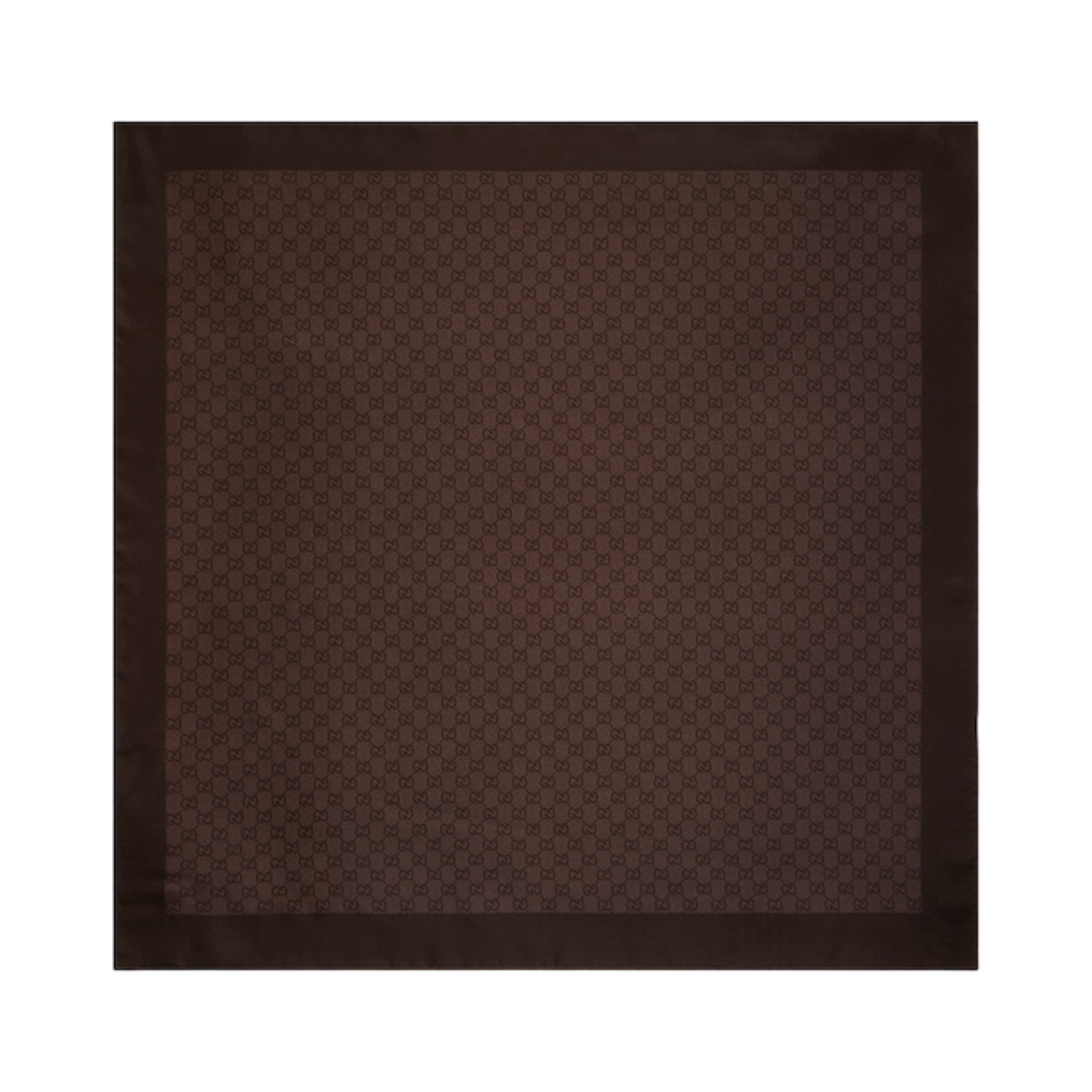 865412-3G001-2164 (W) Gucci GG Silk Twill Jacquard Carre Brown