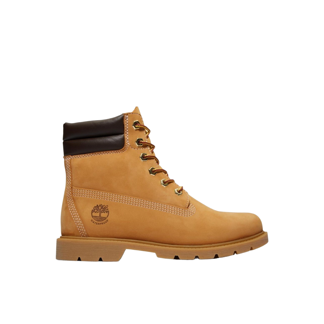 TB1A161G2311 (W) Timberland Linden Woods Lace Up 6 Inch Waterproof Boots Wheat Brown - Wide